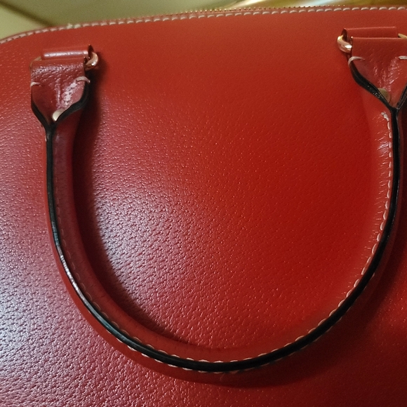 Kate Spade red purse with handles and crossbody strap-perfect for the holiday - Picture 13 of 15